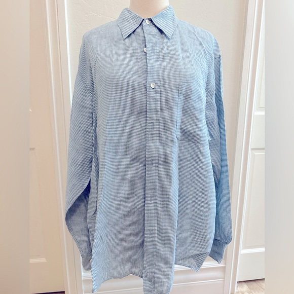 JCrew linen men’s buttons down shirt - Picture 1 of 5